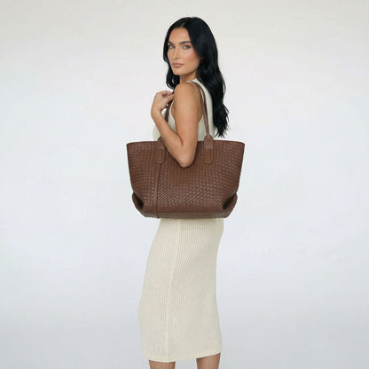 Cécile | Women’s Textured Tote Bag Zipper