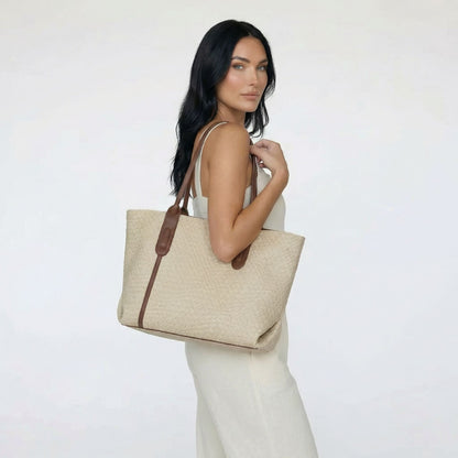 Cécile | Women’s Textured Tote Bag Zipper