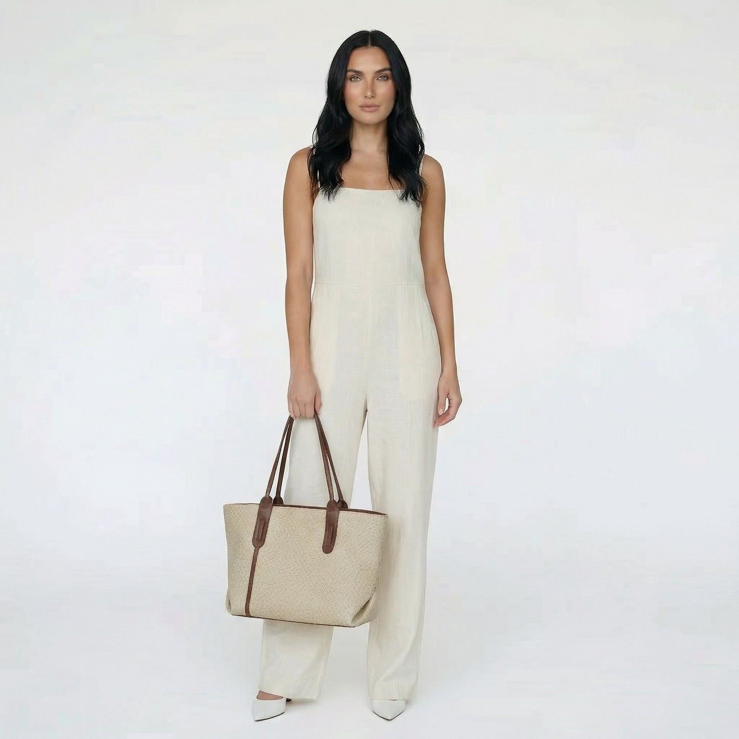 Cécile | Women’s Textured Tote Bag Zipper