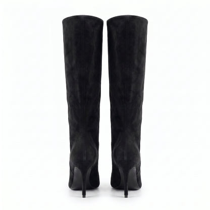 Celeste Women’s Pointed-Toe Knee-High Heeled Boots