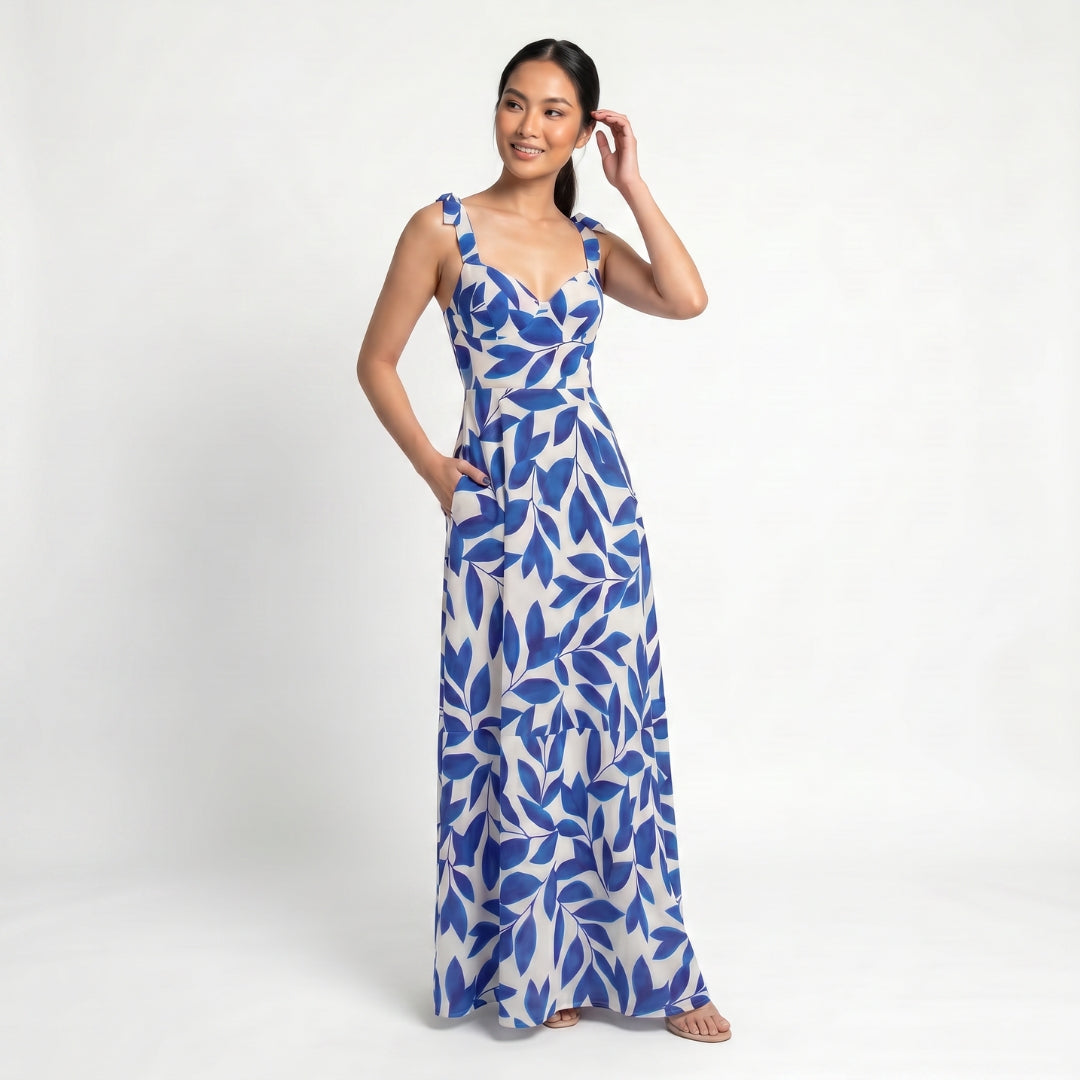 Céleste Women’s Printed Sleeveless Maxi Dress
