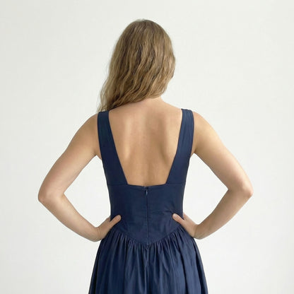 Celine | Plunge Midi Dress