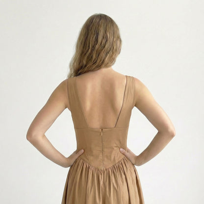 Celine | Plunge Midi Dress