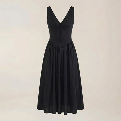 Celine | Plunge Midi Dress