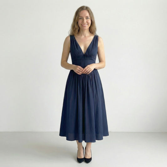 Celine | Plunge Midi Dress