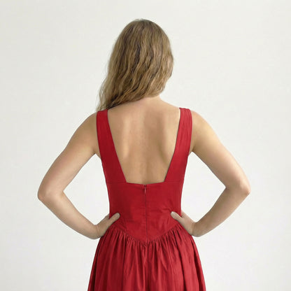 Celine | Plunge Midi Dress