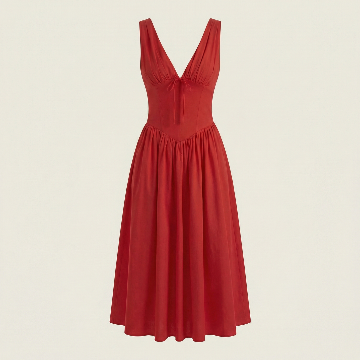 Celine | Plunge Midi Dress