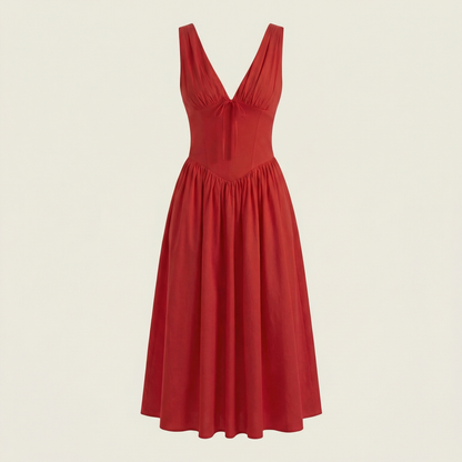 Celine | Plunge Midi Dress