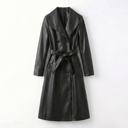 Chelsea | Sheepskin Leather Trench Coat