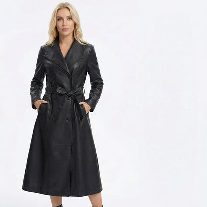Chelsea | Sheepskin Leather Trench Coat