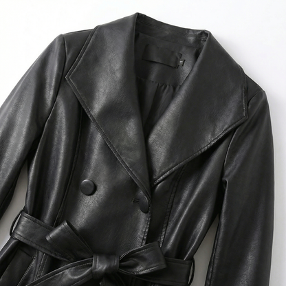 Chelsea | Sheepskin Leather Trench Coat