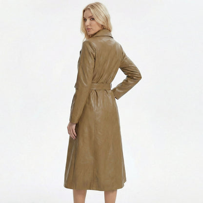 Chelsea | Sheepskin Leather Trench Coat