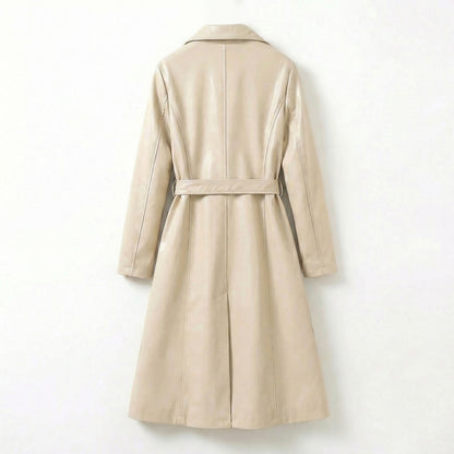 Chelsea | Sheepskin Leather Trench Coat
