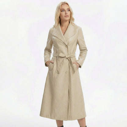 Chelsea | Sheepskin Leather Trench Coat