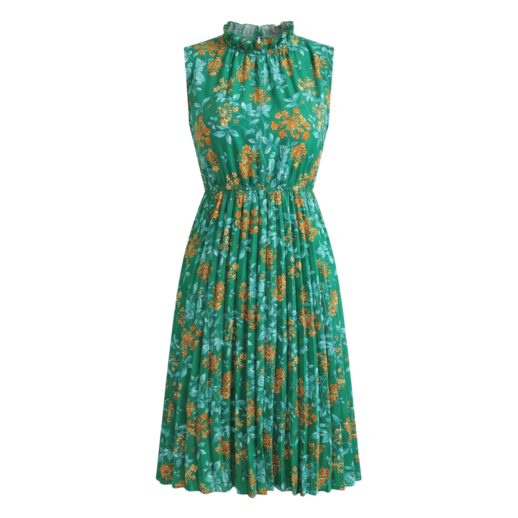 Chloe | Pleated Floral Sundress