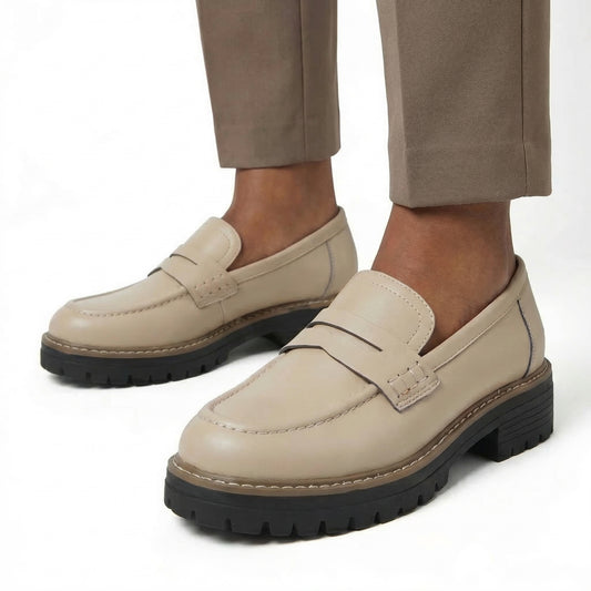 Claudette Women’s Urban Loafers Slip-On Lug-Sole