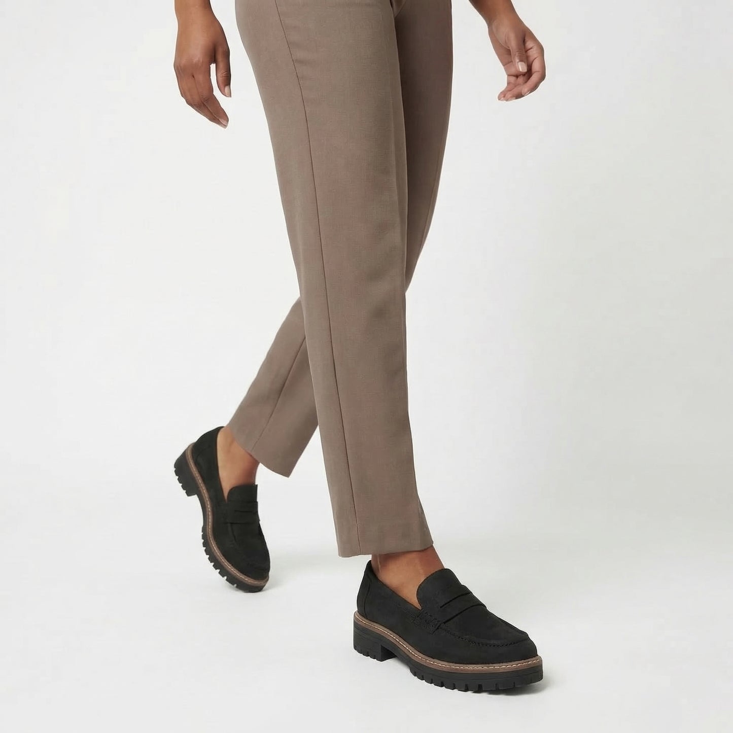 Claudette Women’s Urban Loafers Slip-On Lug-Sole