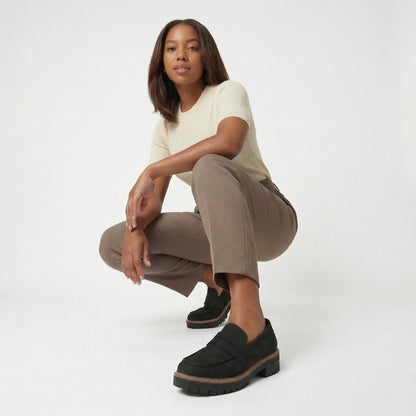 Claudette Women’s Urban Loafers Slip-On Lug-Sole