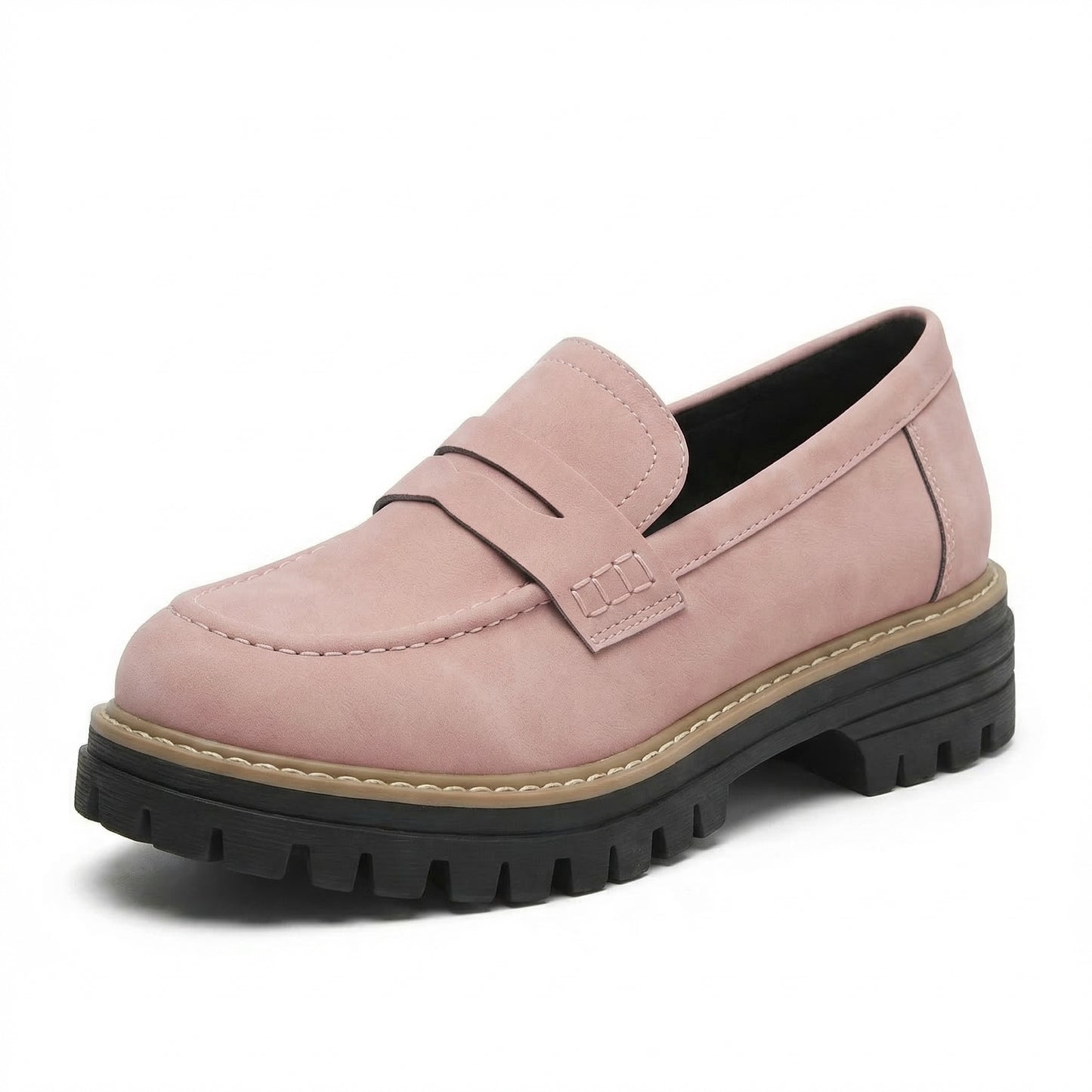 Claudette Women’s Urban Loafers Slip-On Lug-Sole