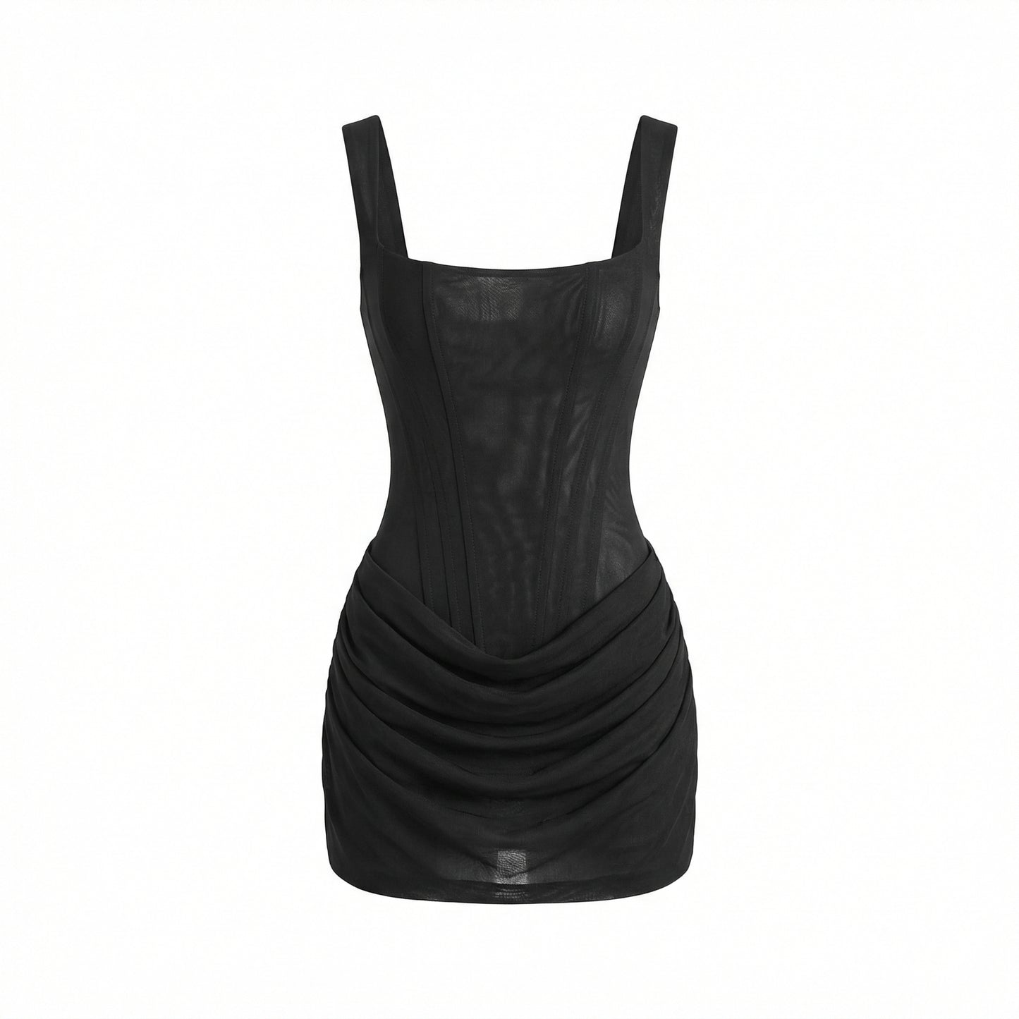 Colette | Women’s Crepe and Lyocell Mini Dress with Lace-Up Back