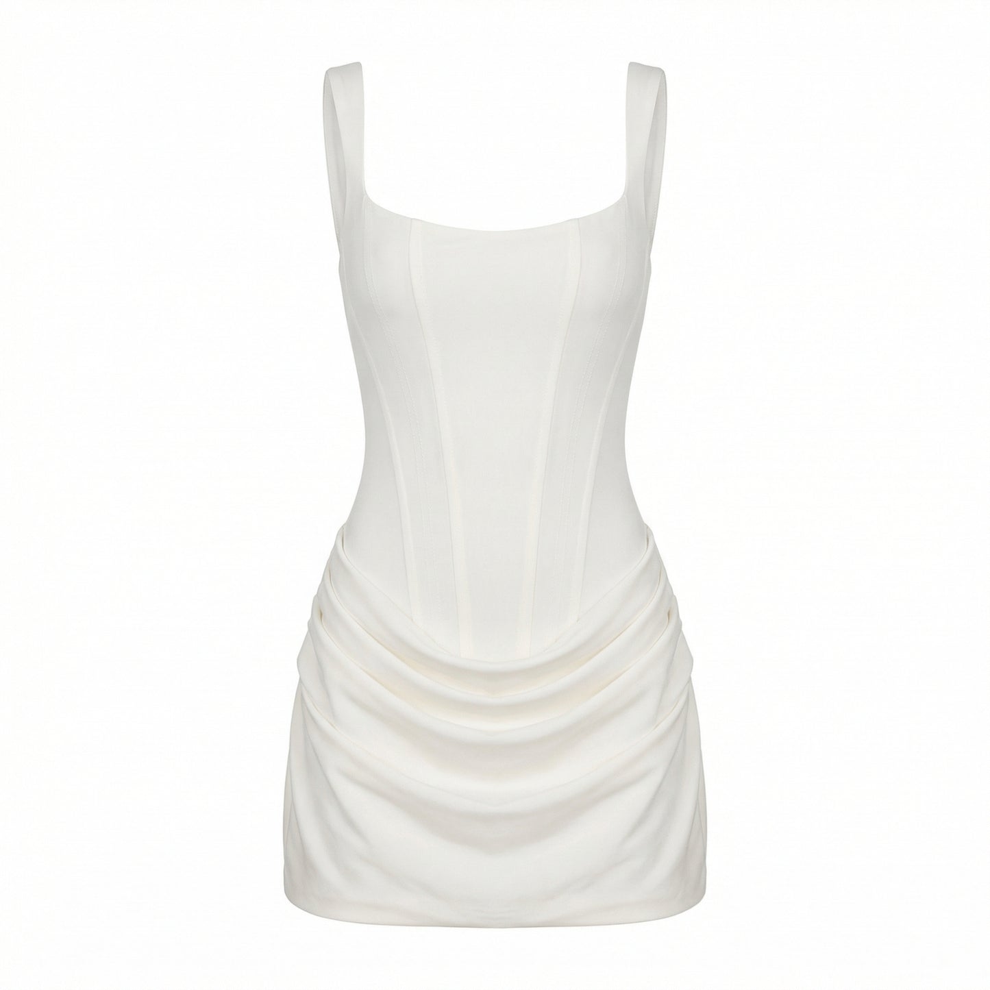 Colette | Women’s Crepe and Lyocell Mini Dress with Lace-Up Back