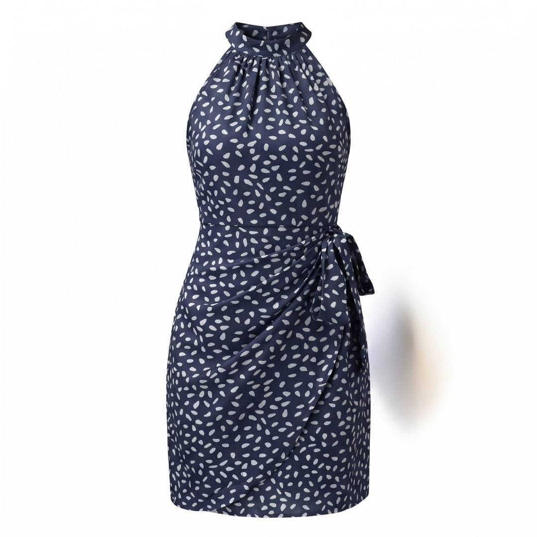 Colette Women’s Printed Halter Neck Wrap Mini Dress