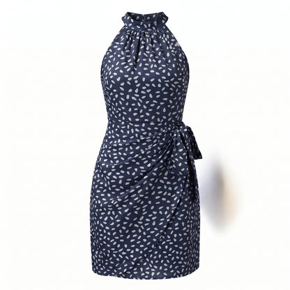 Colette Women’s Printed Halter Neck Wrap Mini Dress
