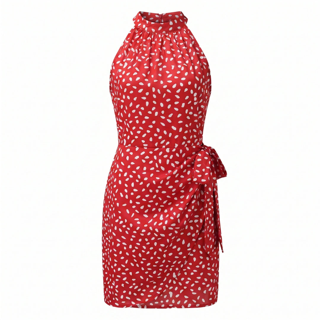 Colette Women’s Printed Halter Neck Wrap Mini Dress