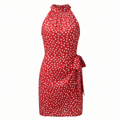 Colette Women’s Printed Halter Neck Wrap Mini Dress