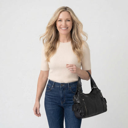 Édith | Women’s Vegan Leather Crossbody Bag Zip