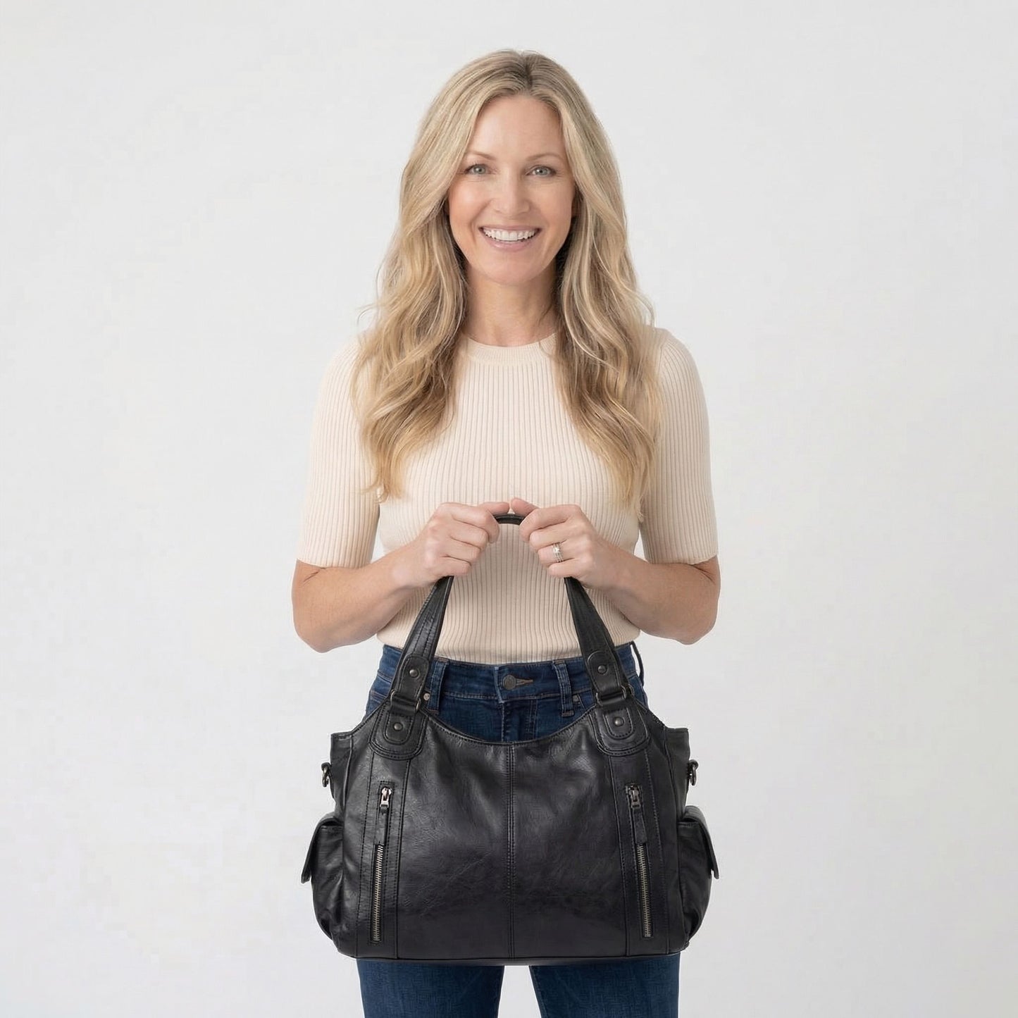 Édith | Women’s Vegan Leather Crossbody Bag Zip
