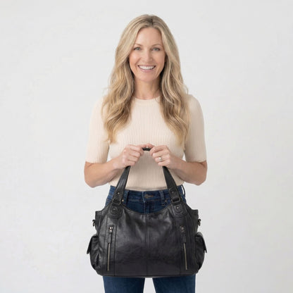 Édith | Women’s Vegan Leather Crossbody Bag Zip