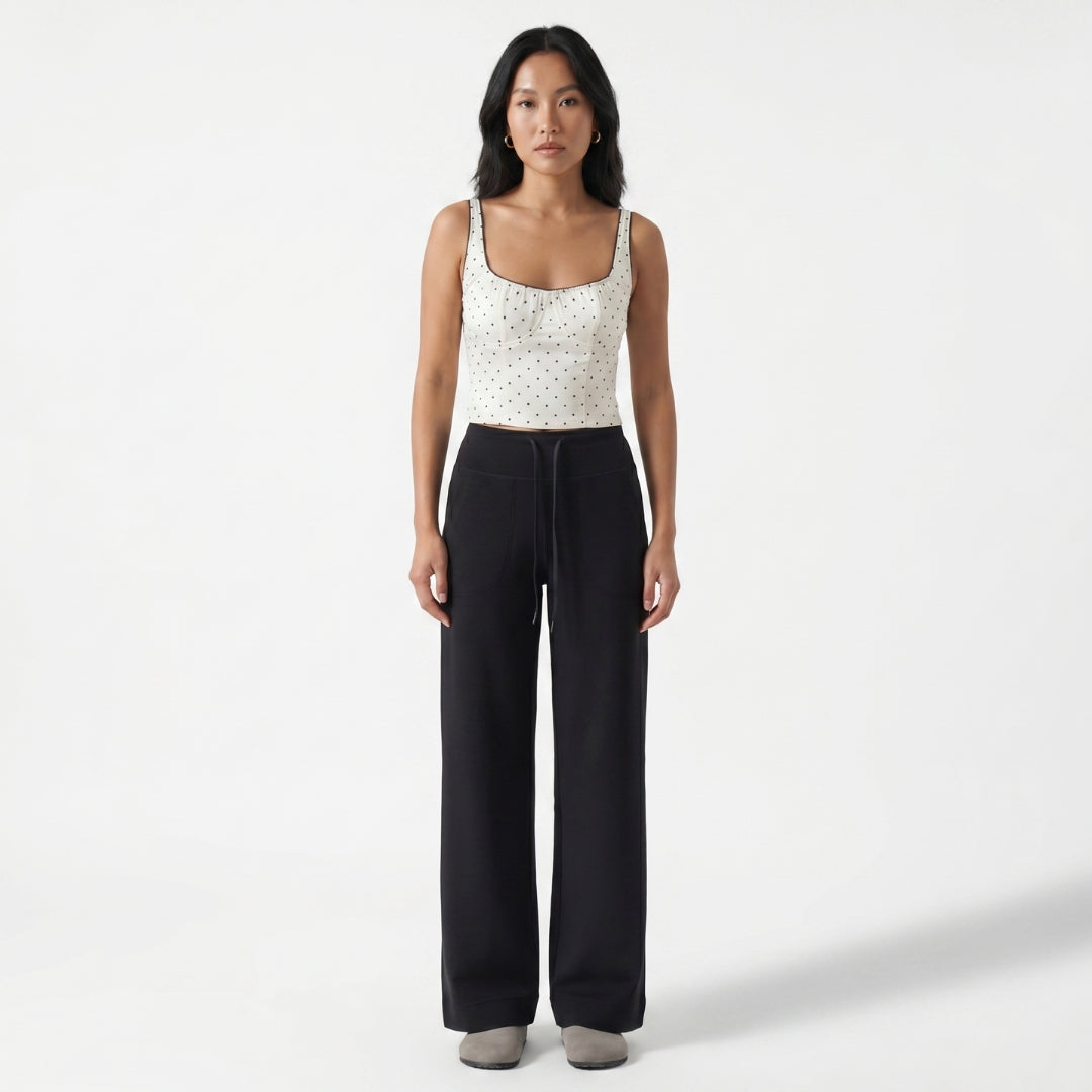 Elara Women’s Modal Wide-Leg Drawstring Pants