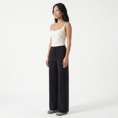 Elara Women’s Modal Wide-Leg Drawstring Pants