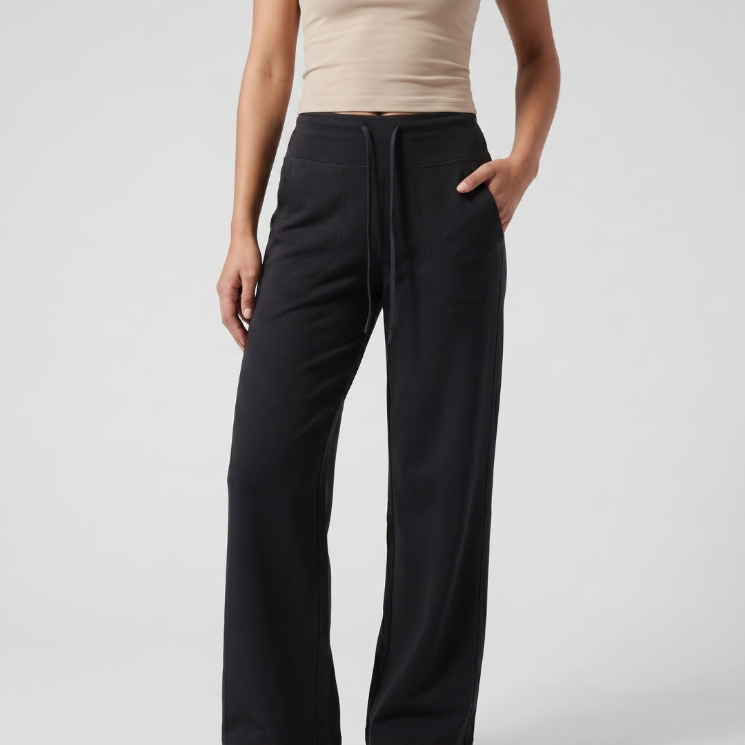 Elara Women’s Modal Wide-Leg Drawstring Pants
