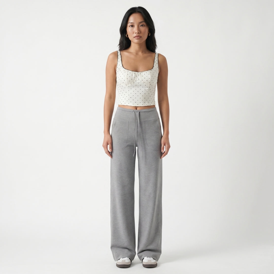 Elara Women’s Modal Wide-Leg Drawstring Pants