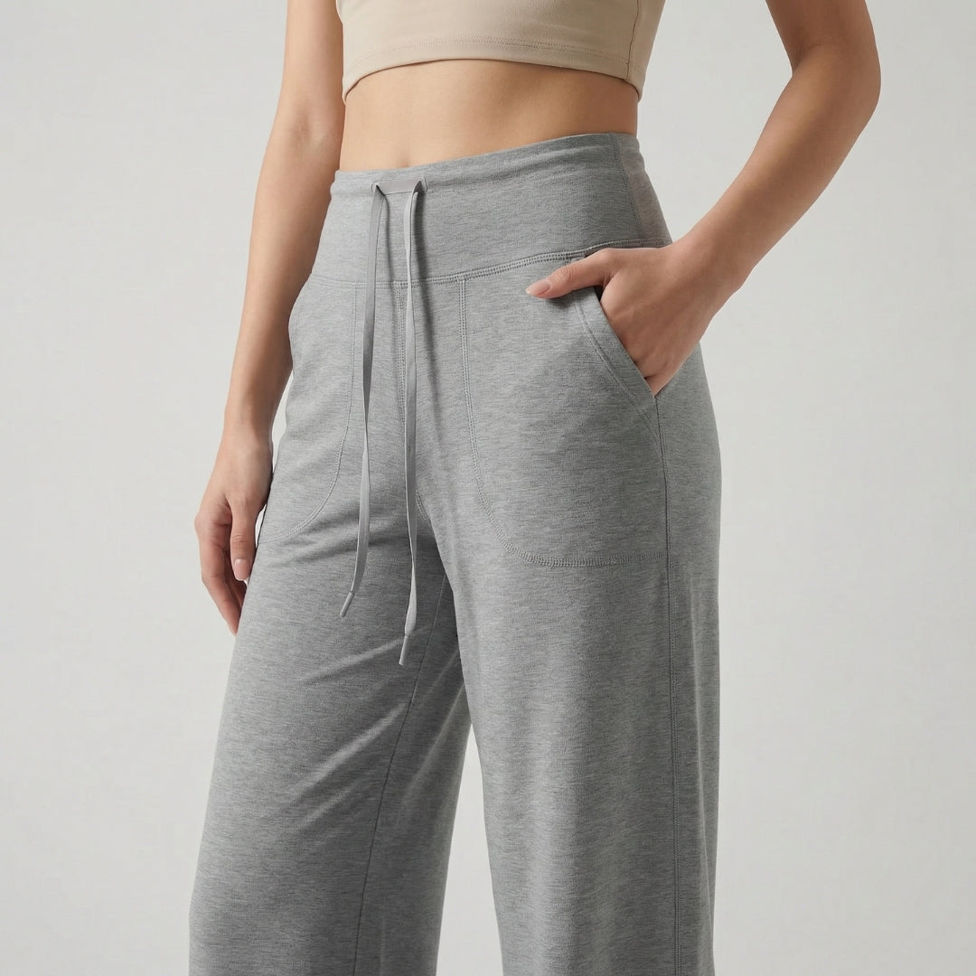 Elara Women’s Modal Wide-Leg Drawstring Pants