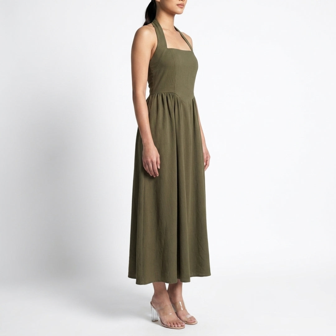 Éliane Women’s Halter Neck Maxi Dress