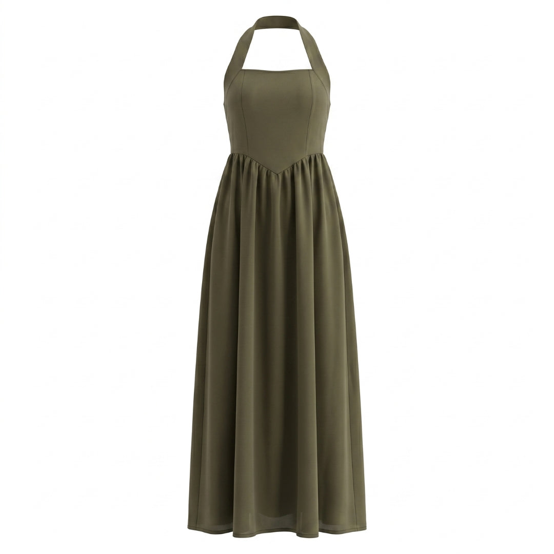 Éliane Women’s Halter Neck Maxi Dress