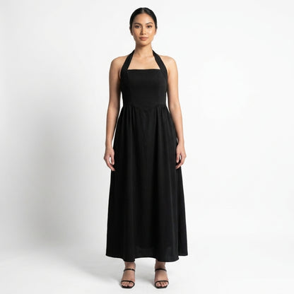 Éliane Women’s Halter Neck Maxi Dress