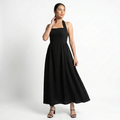 Éliane Women’s Halter Neck Maxi Dress