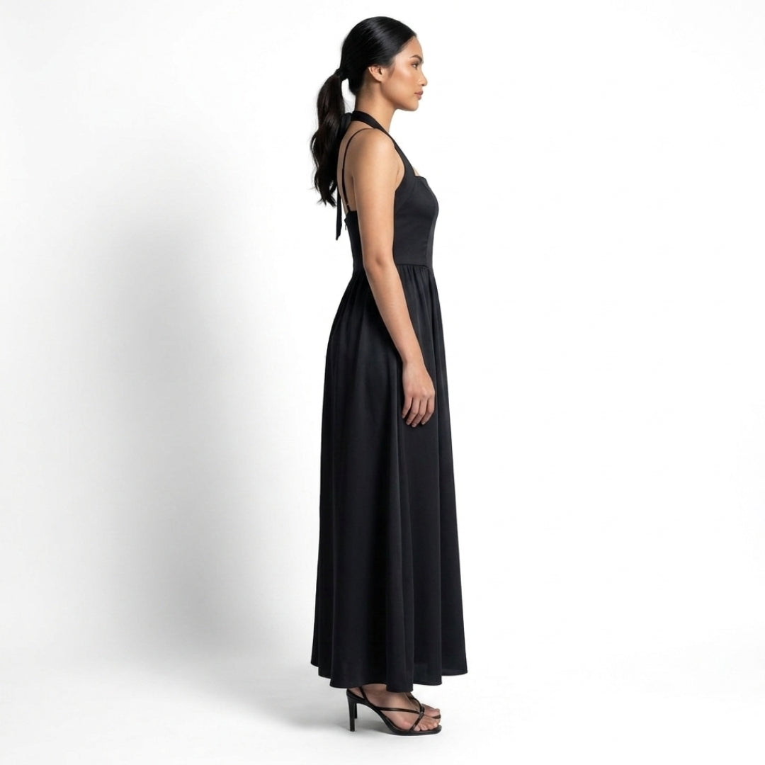 Éliane Women’s Halter Neck Maxi Dress