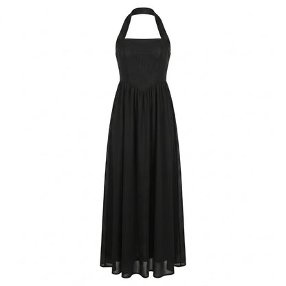 Éliane Women’s Halter Neck Maxi Dress