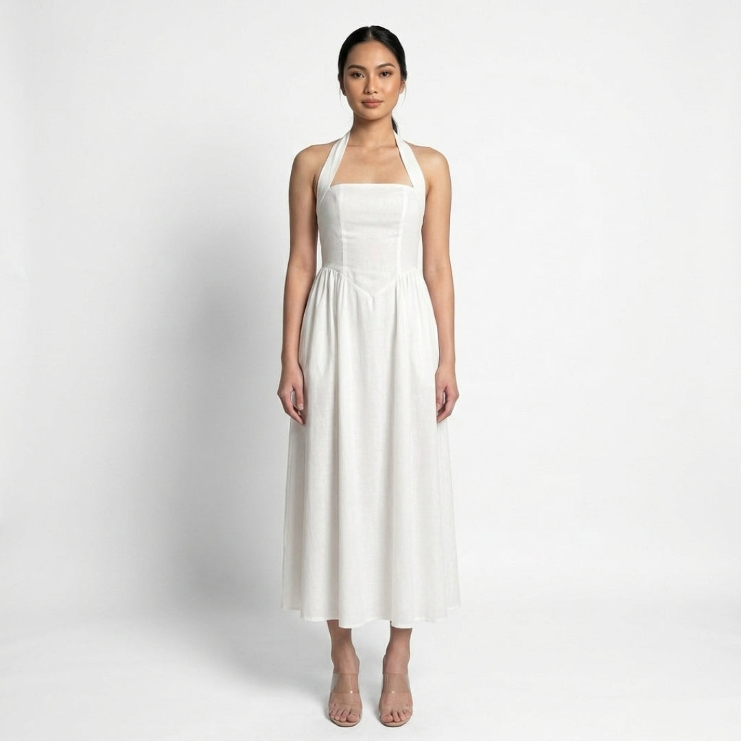 Éliane Women’s Halter Neck Maxi Dress