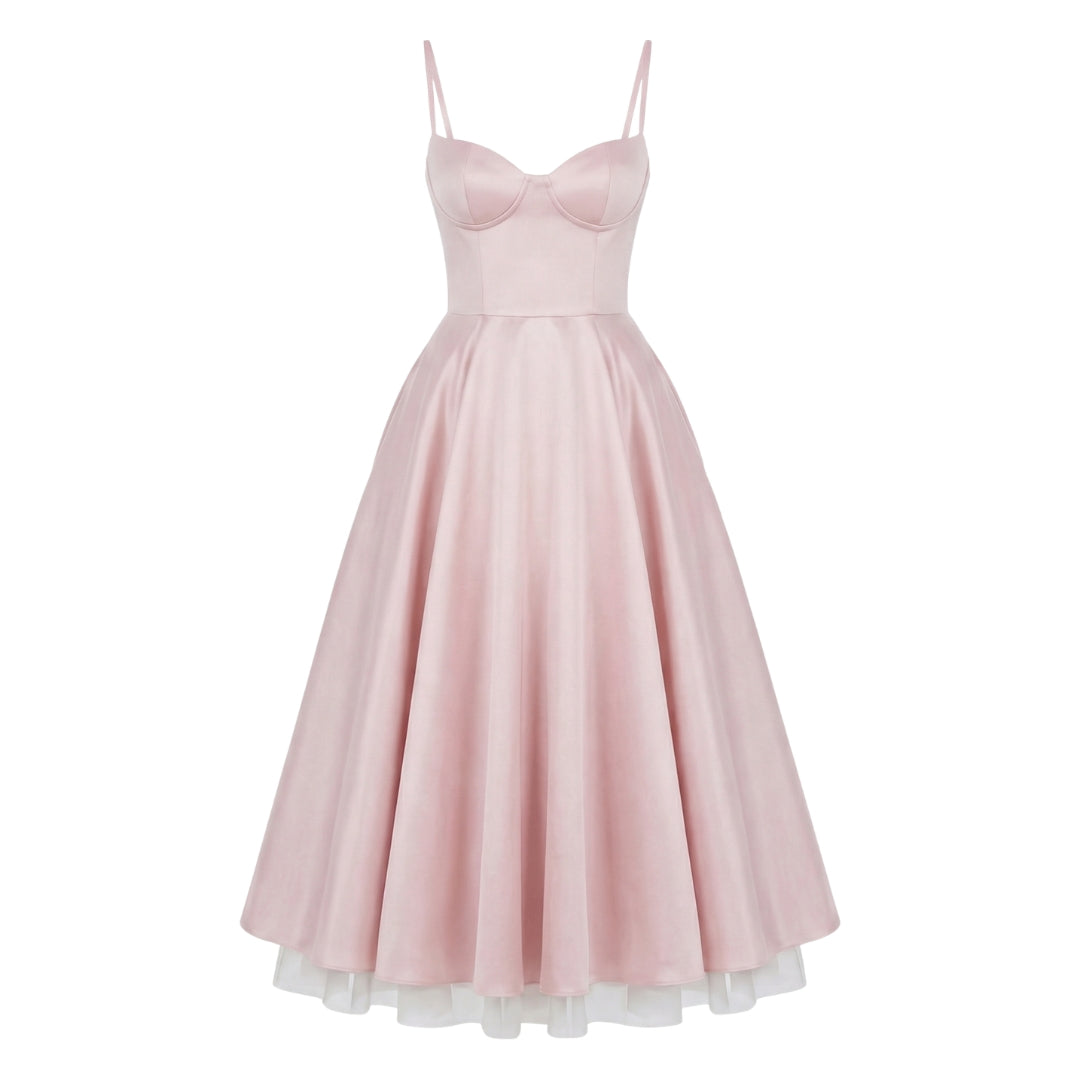 Elise | Tulle Midi Dress
