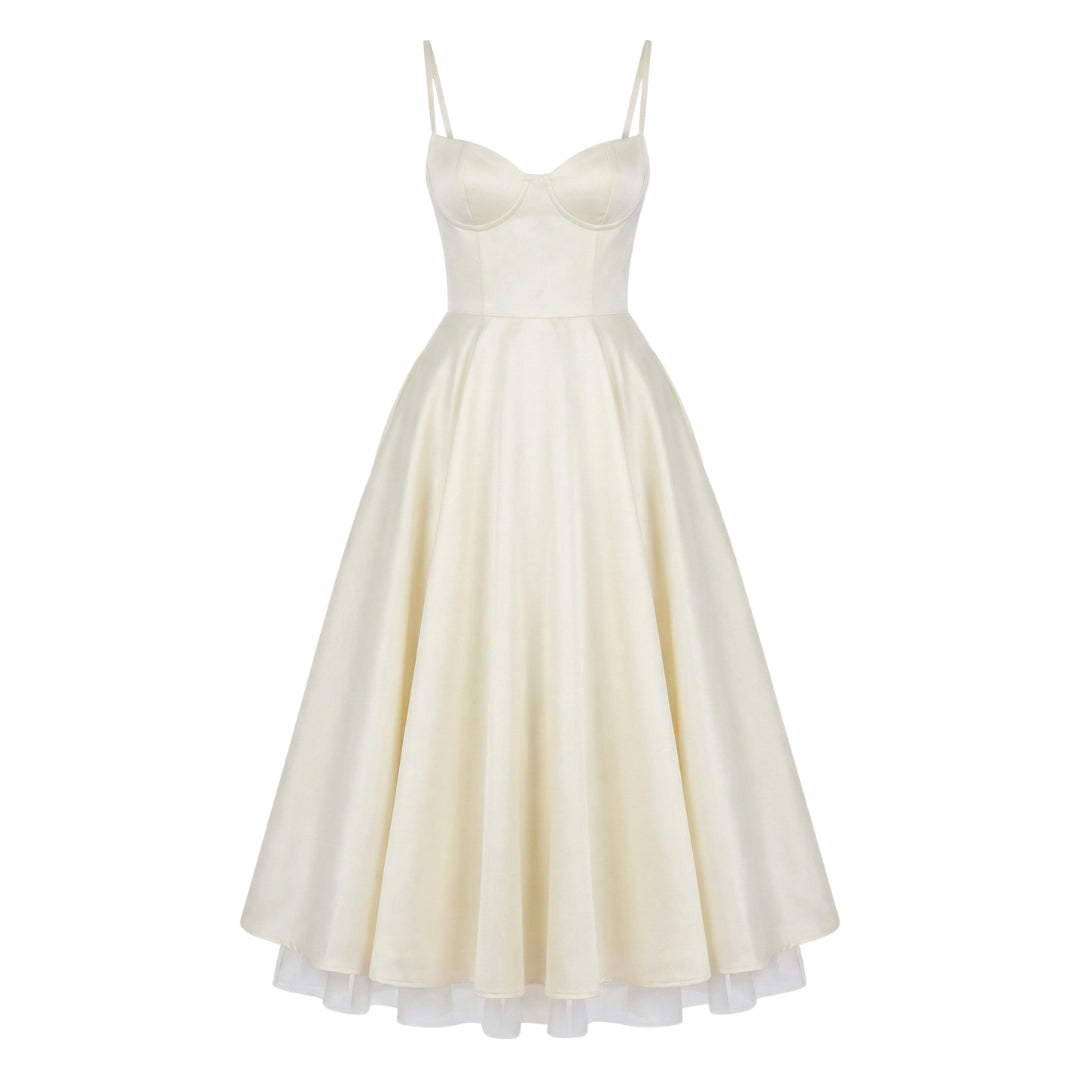 Elise | Tulle Midi Dress