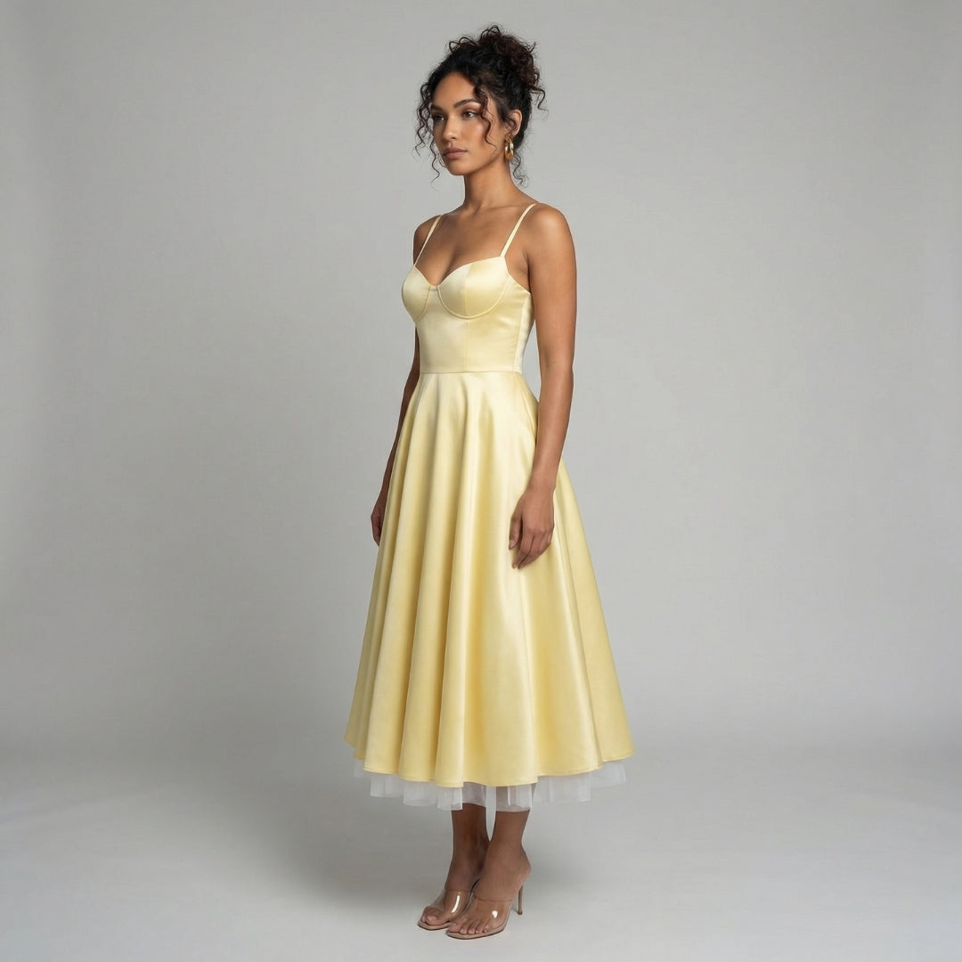 Elise | Tulle Midi Dress