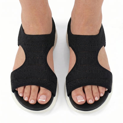Élodie Women’s Knit Open-Toe Slip-On Sandals