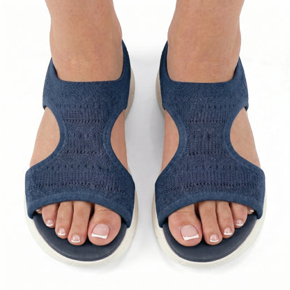 Élodie Women’s Knit Open-Toe Slip-On Sandals