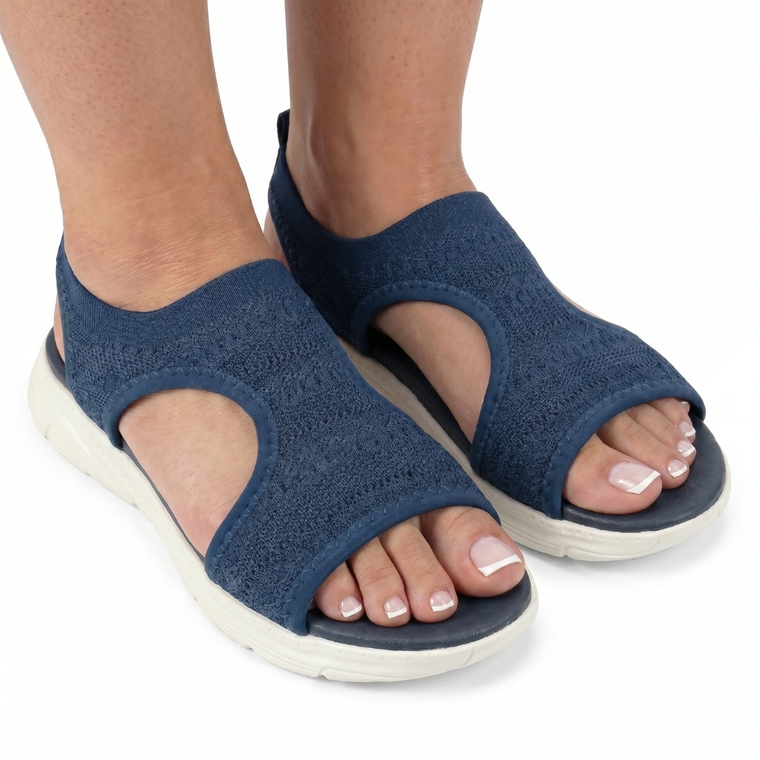 Élodie Women’s Knit Open-Toe Slip-On Sandals